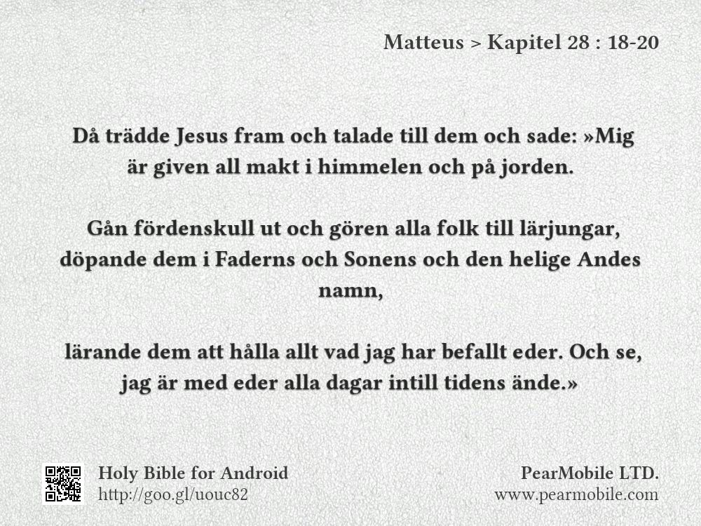 Matteus, Kapitel 28:18-20